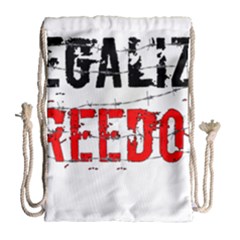 Legalize Freedom Drawstring Bag (large) by Lab80