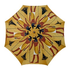 Anubis, Ancient Egyptian God Of The Dead Rituals  Golf Umbrellas by FantasyWorld7