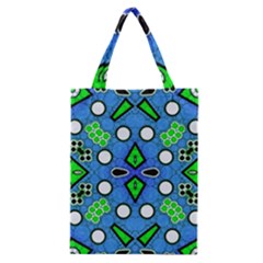 Florescent Blue Green Abstract  Classic Tote Bags by OCDesignss