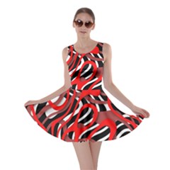 Ribbon Chaos Red Skater Dresses by ImpressiveMoments