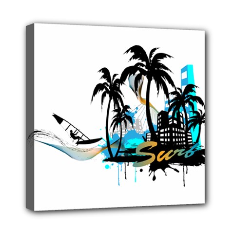 Surfing Mini Canvas 8  X 8  by EnjoymentArt