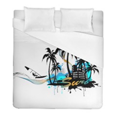 Surfing Duvet Cover Single Side (twin Size) by EnjoymentArt