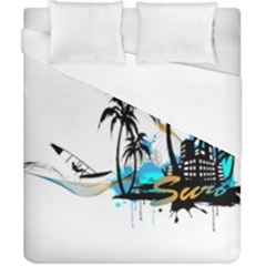 Surfing Duvet Cover Single Side (double Size) by EnjoymentArt