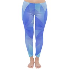 Abstract Lotus Flower 1 Winter Leggings by MedusArt