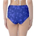 Snow Stars Blue High-Waist Bikini Bottoms View2