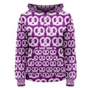 Purple Pretzel Illustrations Pattern Women s Pullover Hoodies View1