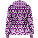 Purple Pretzel Illustrations Pattern Women s Pullover Hoodies View2