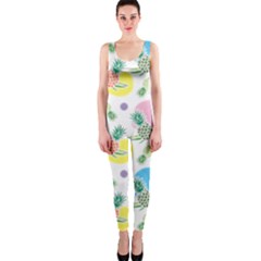 Pineapple Pattern 03 Onepiece Catsuits by Famous