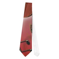 Violin With Violin Bow And Key Notes Neckties (one Side)  by FantasyWorld7