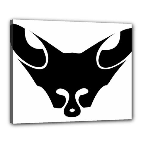 Black Fox Logo Canvas 20  X 16  by carocollins