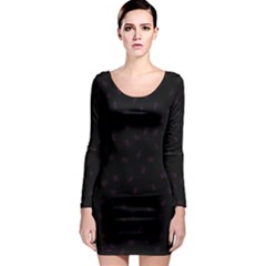 Officially Sexy Black & Pink Os Long Sleeve Bodycon Dress by OfficiallySexy