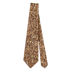 Dark Brown Sand Texture Neckties (two Side)  by trendistuff