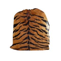 Tiger Fur Drawstring Pouches (extra Large) by trendistuff