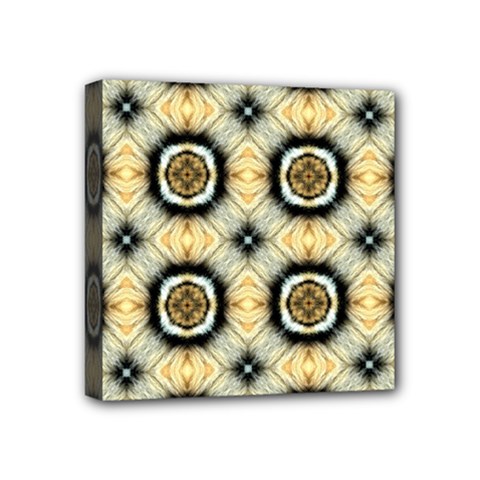 Faux Animal Print Pattern Mini Canvas 4  X 4  by GardenOfOphir