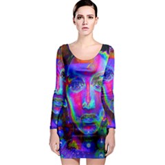 Night Dancer Long Sleeve Bodycon Dresses by icarusismartdesigns