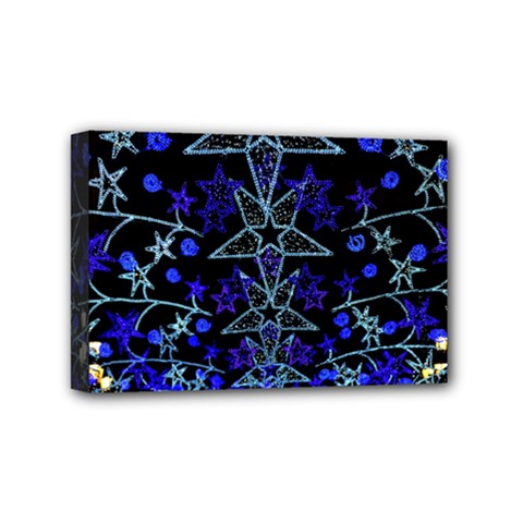 Christmas Stars Mini Canvas 6  X 4  by trendistuff