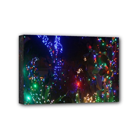 Christmas Lights 2 Mini Canvas 6  X 4  by trendistuff