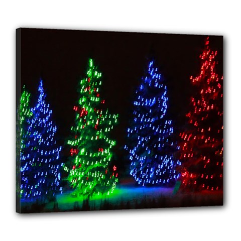 Christmas Lights 1 Canvas 24  X 20  by trendistuff