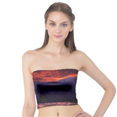 San Gabriel Mountain Sunset Women s Tube Tops by trendistuff