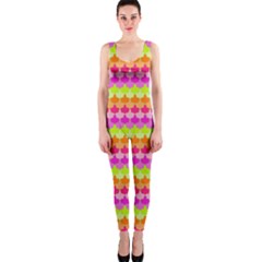 Scallop Pattern Repeat In ‘la’ Bright Colors Onepiece Catsuits by PaperandFrill