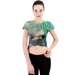 Marine Life Crew Neck Crop Top by trendistuff