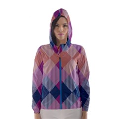 Argyle Variation Hooded Wind Breaker (women) by LalyLauraFLM