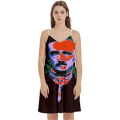 Edgar Allan Poe Pop Art  Women s Reversible Sports Bra With Border by icarusismartdesigns