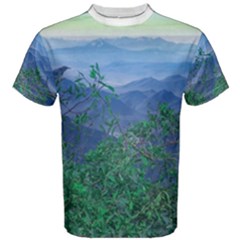 Fantasy Landscape Photo Collage Men s Cotton Tee by dflcprintsclothing