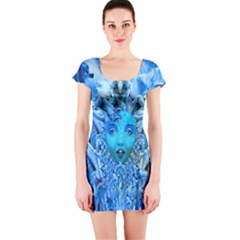 Medusa Metamorphosis Short Sleeve Bodycon Dress by icarusismartdesigns