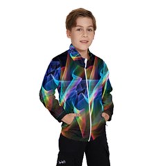 Aurora Ribbons, Abstract Rainbow Veils  Wind Breaker (kids) by DianeClancy