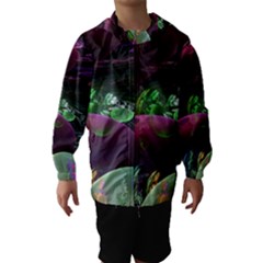 Creation Of The Rainbow Galaxy, Abstract Hooded Wind Breaker (kids) by DianeClancy