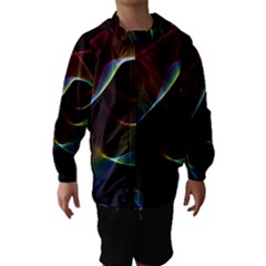 Imagine, Through The Abstract Rainbow Veil Hooded Wind Breaker (kids) by DianeClancy