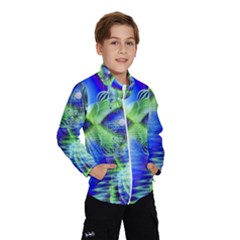 Irish Dream Under Abstract Cobalt Blue Skies Wind Breaker (kids) by DianeClancy