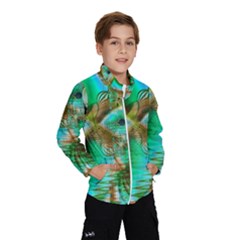 Spring Leaves, Abstract Crystal Flower Garden Wind Breaker (kids) by DianeClancy