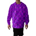 Abstract Dancing Diamonds Purple Violet Hooded Wind Breaker (Kids) View1