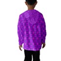 Abstract Dancing Diamonds Purple Violet Hooded Wind Breaker (Kids) View2