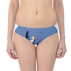 Abstract Pelicans Seascape Tropical Pop Art Hipster Bikini Bottoms by WaltCurleeArt