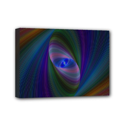 Eye Of The Galactic Storm Mini Canvas 7  X 5  by StuffOrSomething