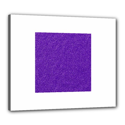 Festive Purple Glitter Texture Canvas 24  X 20  by yoursparklingshop