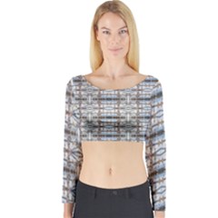 Geometric Diamonds Long Sleeve Crop Top by yoursparklingshop