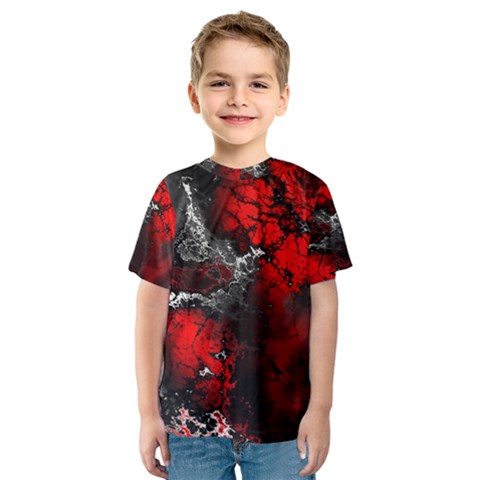 Amazing Fractal 25 Kid s Sport Mesh Tee by Fractalworld