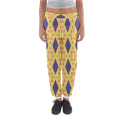 Tribal Shapes And Rhombus Pattern                        Women s Jogger Sweatpants by LalyLauraFLM