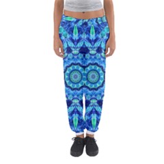 Blue Sea Jewel Mandala Women s Jogger Sweatpants by Zandiepants