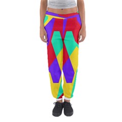 Colorful Misc Shapes                                                  Women s Jogger Sweatpants by LalyLauraFLM