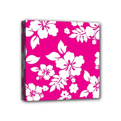 Pink Hawaiian Mini Canvas 4  X 4  by AlohaStore