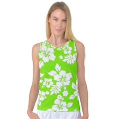 Lime Hawaiian Women s Basketball Tank Top by AlohaStore