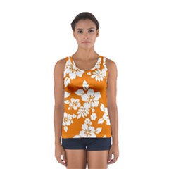 Orange Hawaiian Tops by AlohaStore