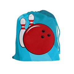 Bowling  Drawstring Pouches (extra Large) by Valentinaart