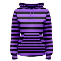 Purple Stripes Women s Pullover Hoodie by ArtistRoseanneJones