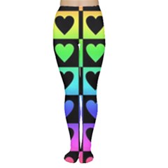 Rainbow Stars And Hearts Women s Tights by ArtistRoseanneJones